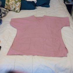 Camisa De Uniforme Rosada Large Buenas Condiciones 