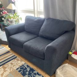 Navy Loveseat And Sofa