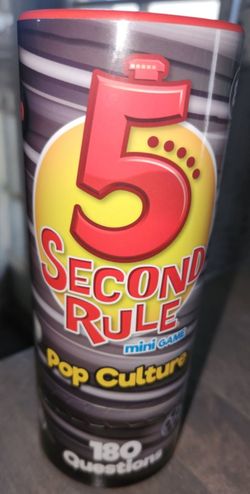 5 Second Rule Mini Game Pop Culture