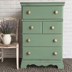 Awesome shabby distressed solid wood dresser
