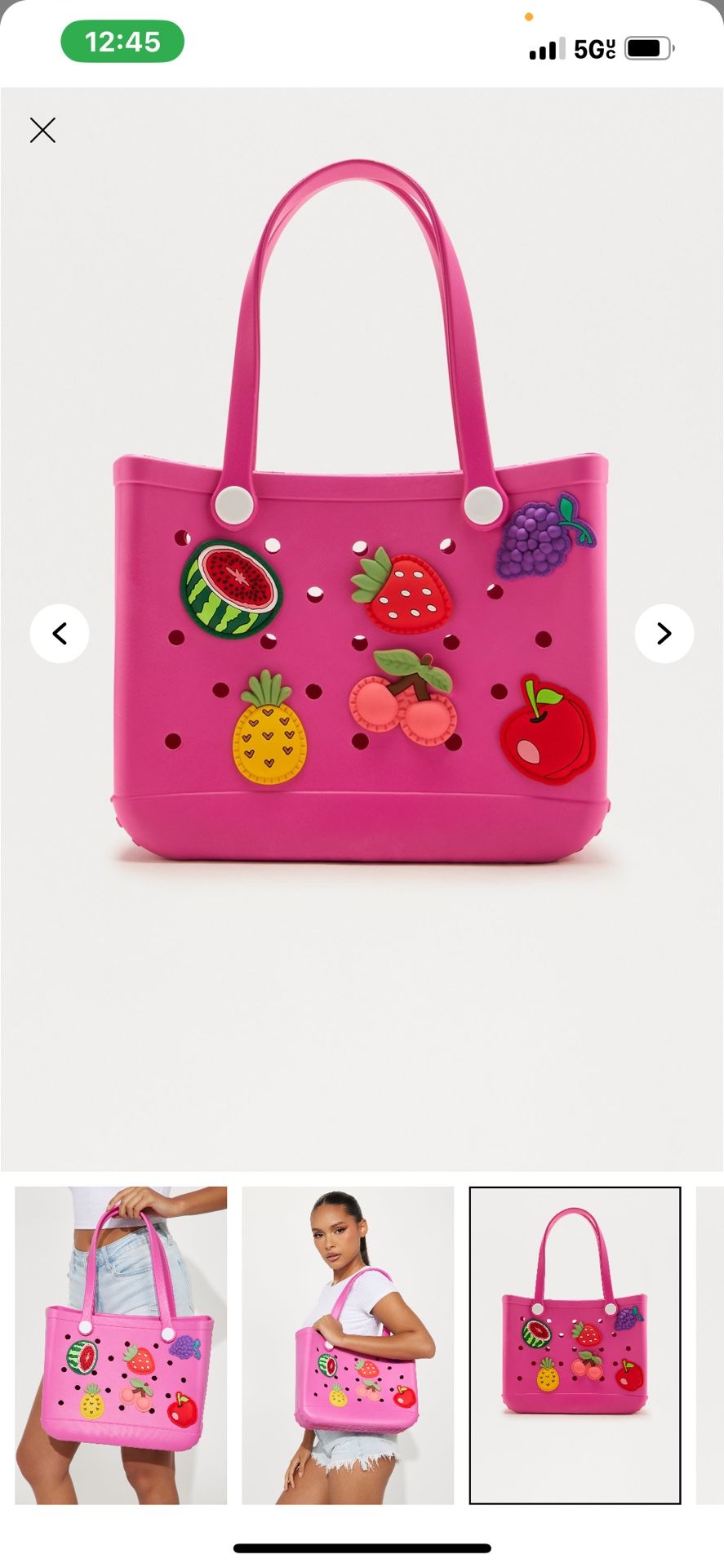 Sunny charms tote bag