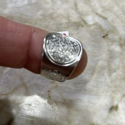For Wedding 925 Sterling Silver Ring Size 8.5