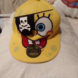 SPONGEBOB. PIRATE PATCH  HAT. NEW NEVER WORN. MADE  2011.    30 CLAMS. HAHA. DOLLARS