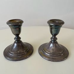 Silver candlesticks Gorham