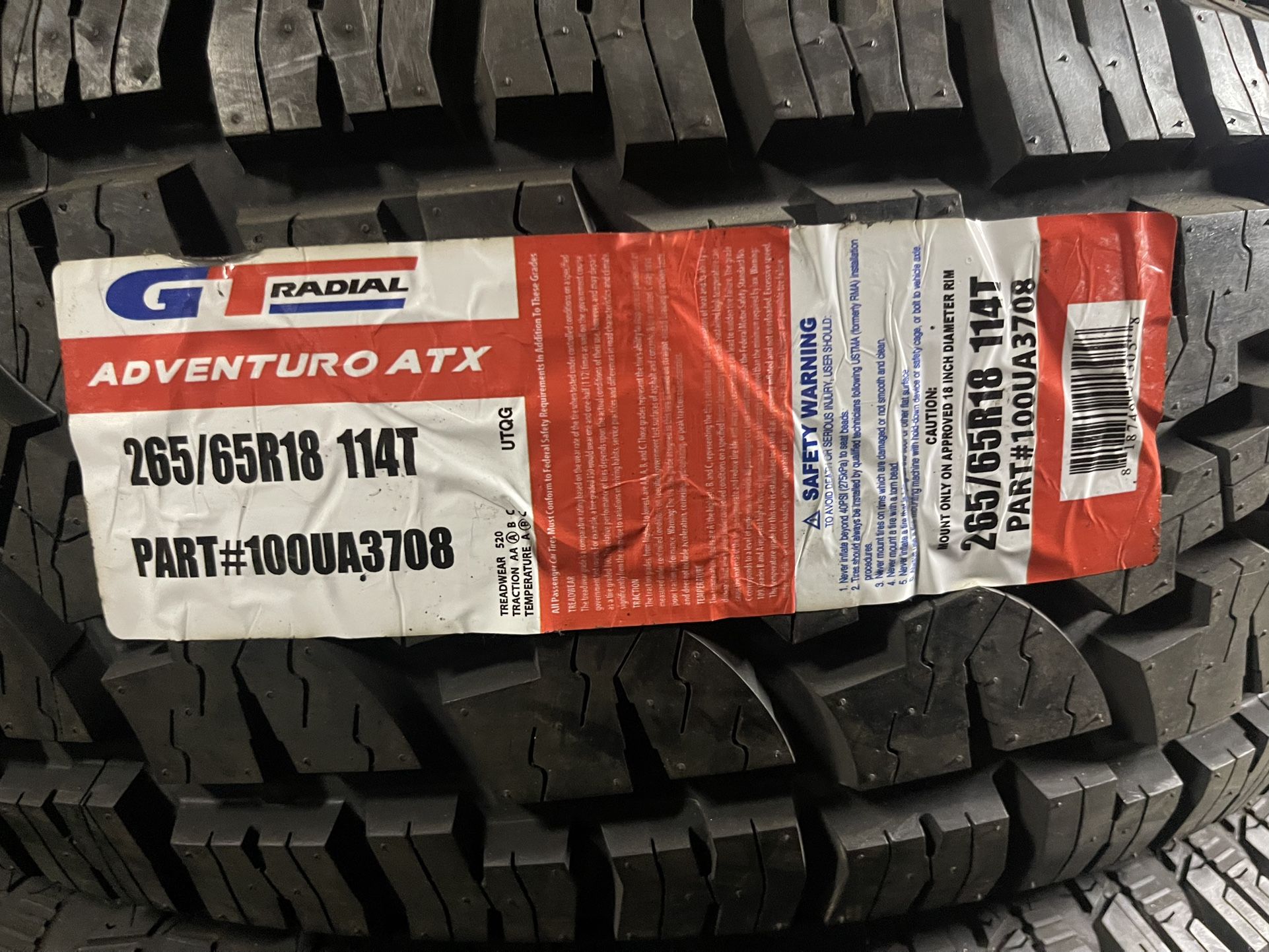 265-65-18 GT Radial Adventuro ATX 