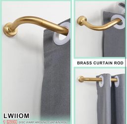 2 Pack Wrap Around Curtain Rod 