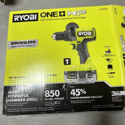 RYOBI 18V ONE+ HP Brushless 1/2 in. Hammer Drill Kit - Open Box