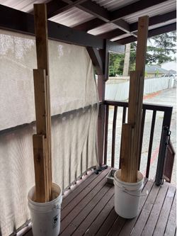 DIY bench and squat rack