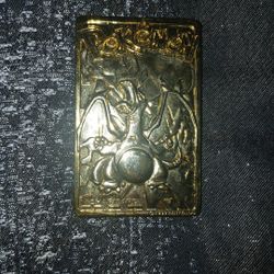 Pokemon 23kt Gold Plated Charizard Card
