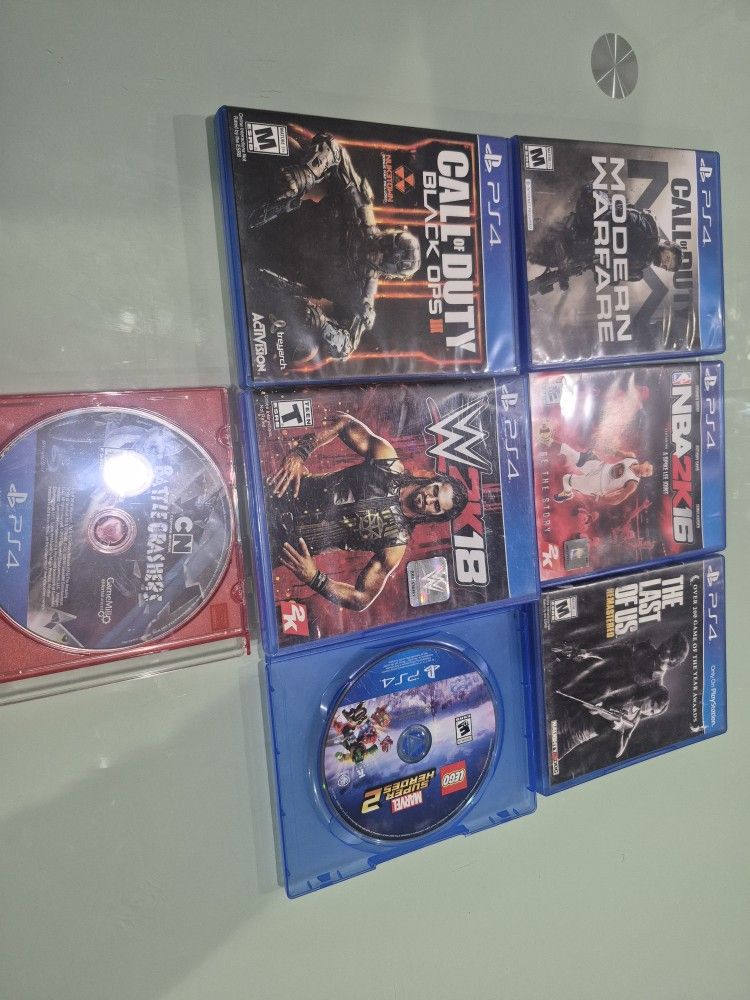 7 Games For $90 /// PS4 Games In Good Condition