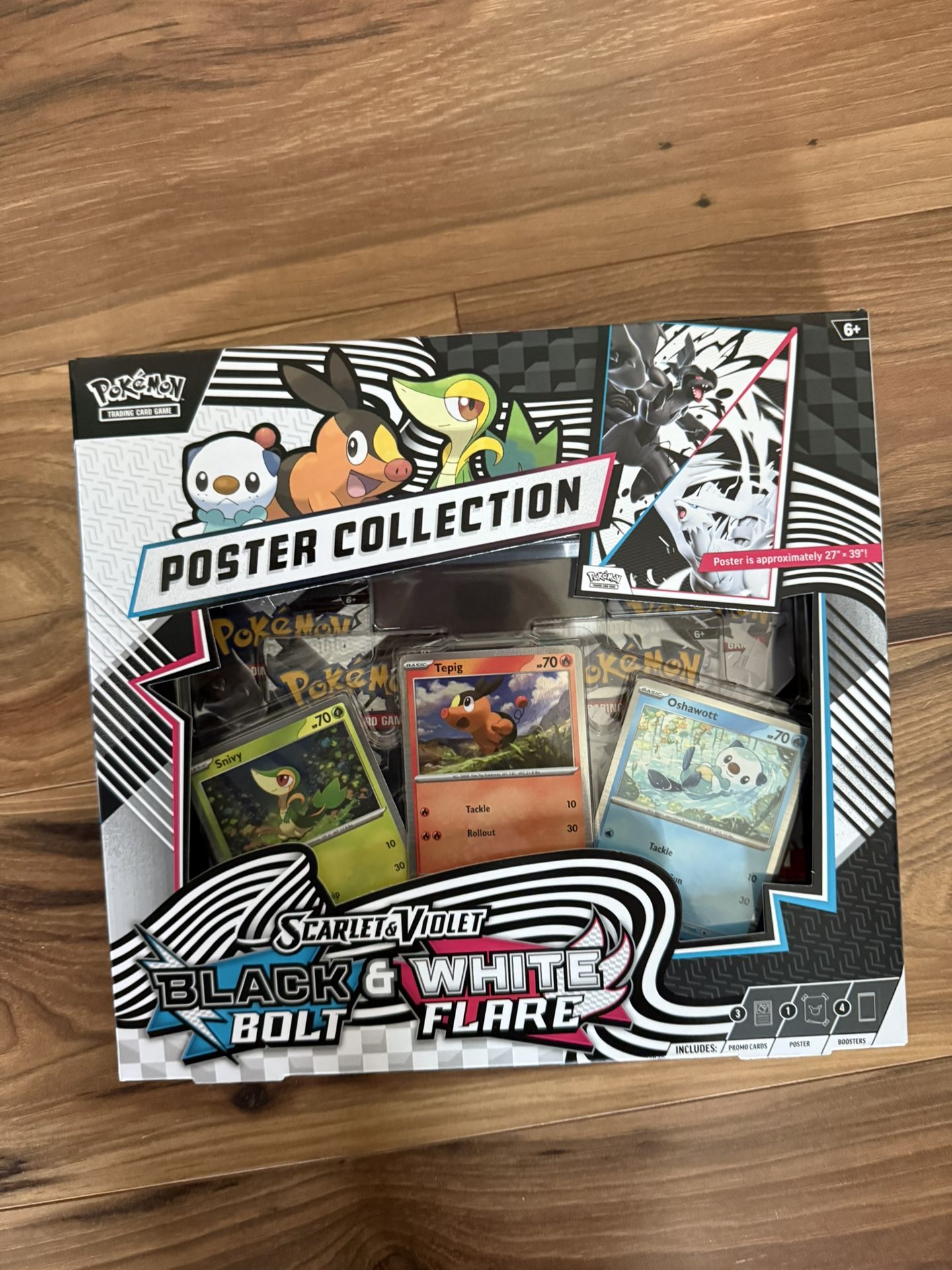 Black Bolt White Flare Pokemon Poster Collection