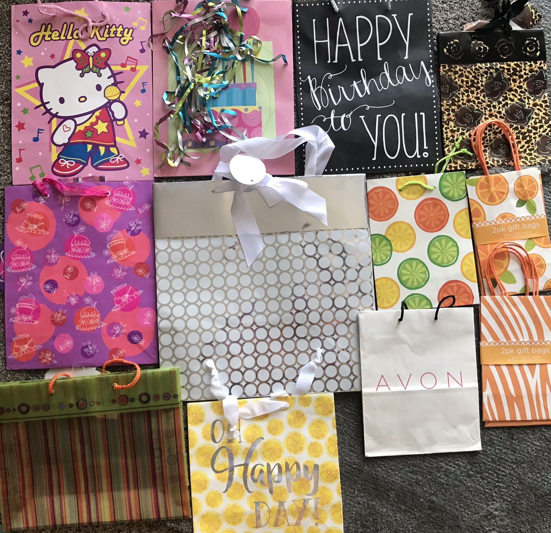 Lot Of 14 Gift Bags
