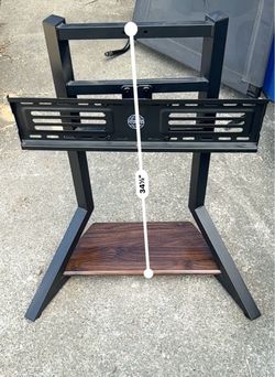 (Send offers) Fitueyes TV Floor Stand with Wood Shelf
