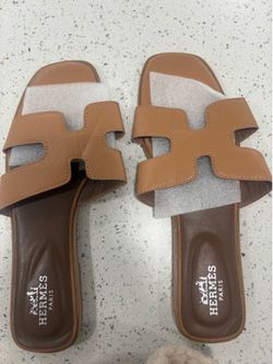 Women’s Chic Brown Slip On Sandals with Cushioned Footbed