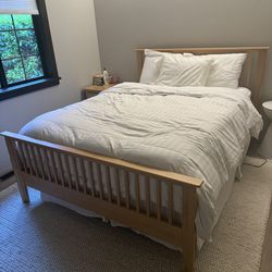 Queen bed and night stand - Free 