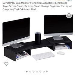 Dual Monitor Stand Riser