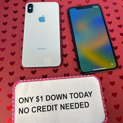 Apple iPhone X Unlocked -PAYMENTS AVAILABLE-$1 Down Today 