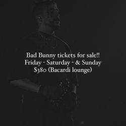 Bad Bunny Tickets For Sale Miami
