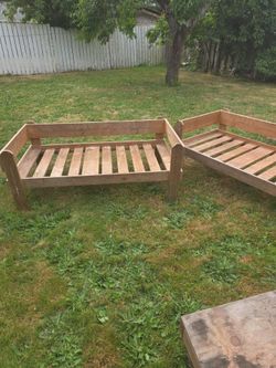 Hand made toddlers beds / benches