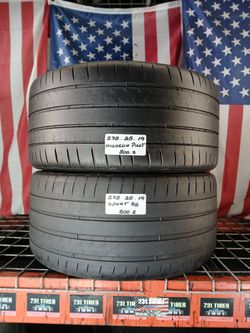 ✅ 275/35R19 MICHELIN PILOT SPORT 4S Max Performance Summer 2 NICE USED TIRES 275/35ZR19