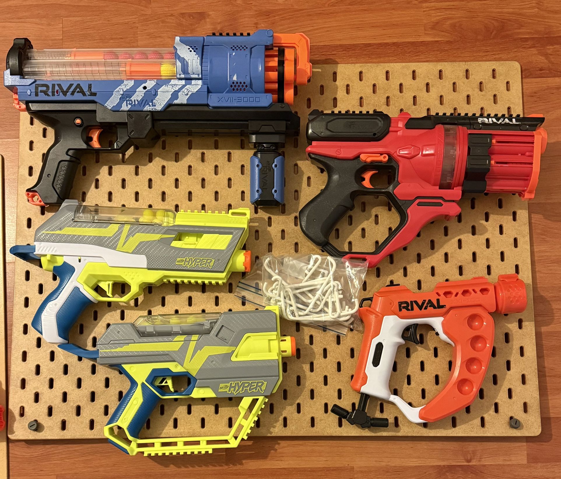 Rival Guns- Toys with Wall Mount and Hooks