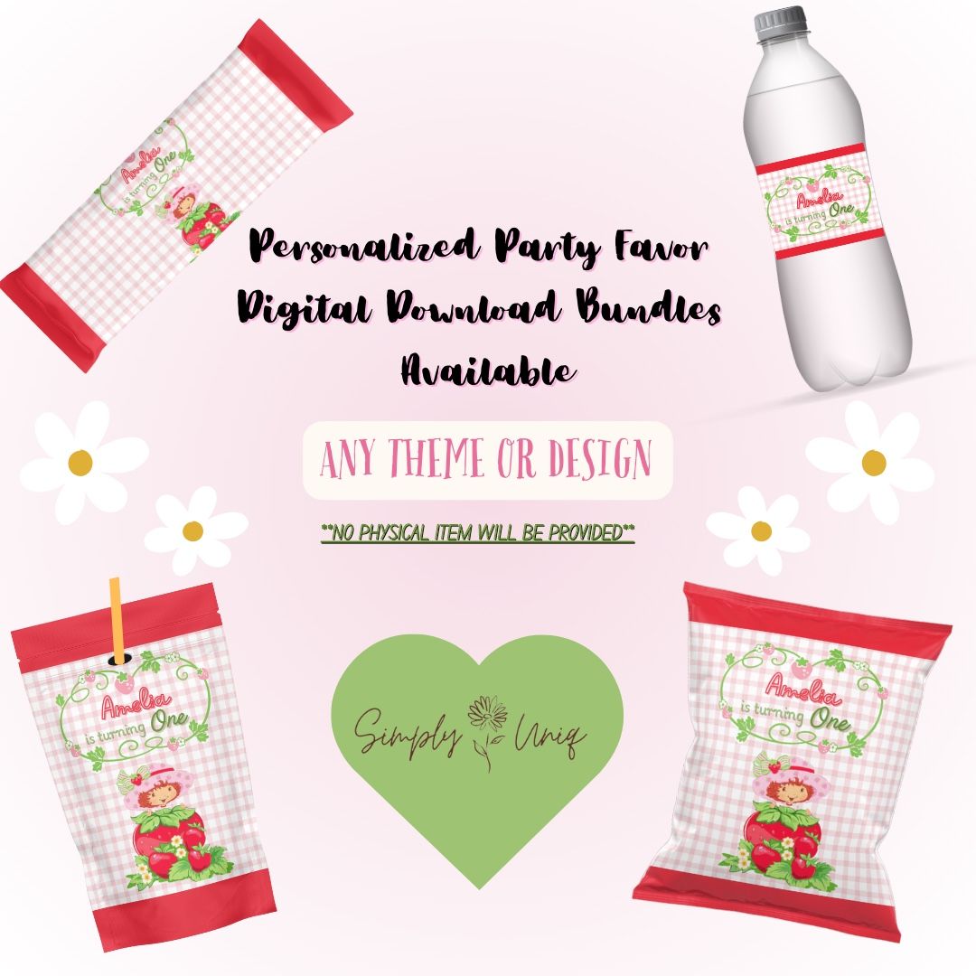 CUSTOM DIGITAL DOWNLOAD PARTY FAVORS