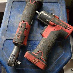 Snap On 3/8 Battery Ratchet And Brushless 3/8 Impact 