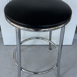 Black Round Stool
