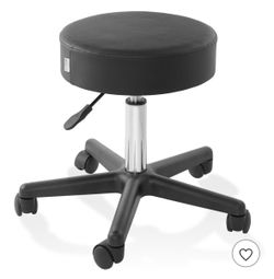 Rolling Hydraulic Salon Stool - Adjustable Swivel Chair for Spa or Medical Office