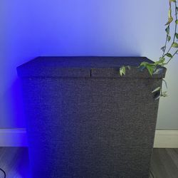 Hamper - Linen Fabric Double Hamper 