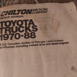 BOOK BY Clinton Toyota Trucks 70-88 Repair Manual