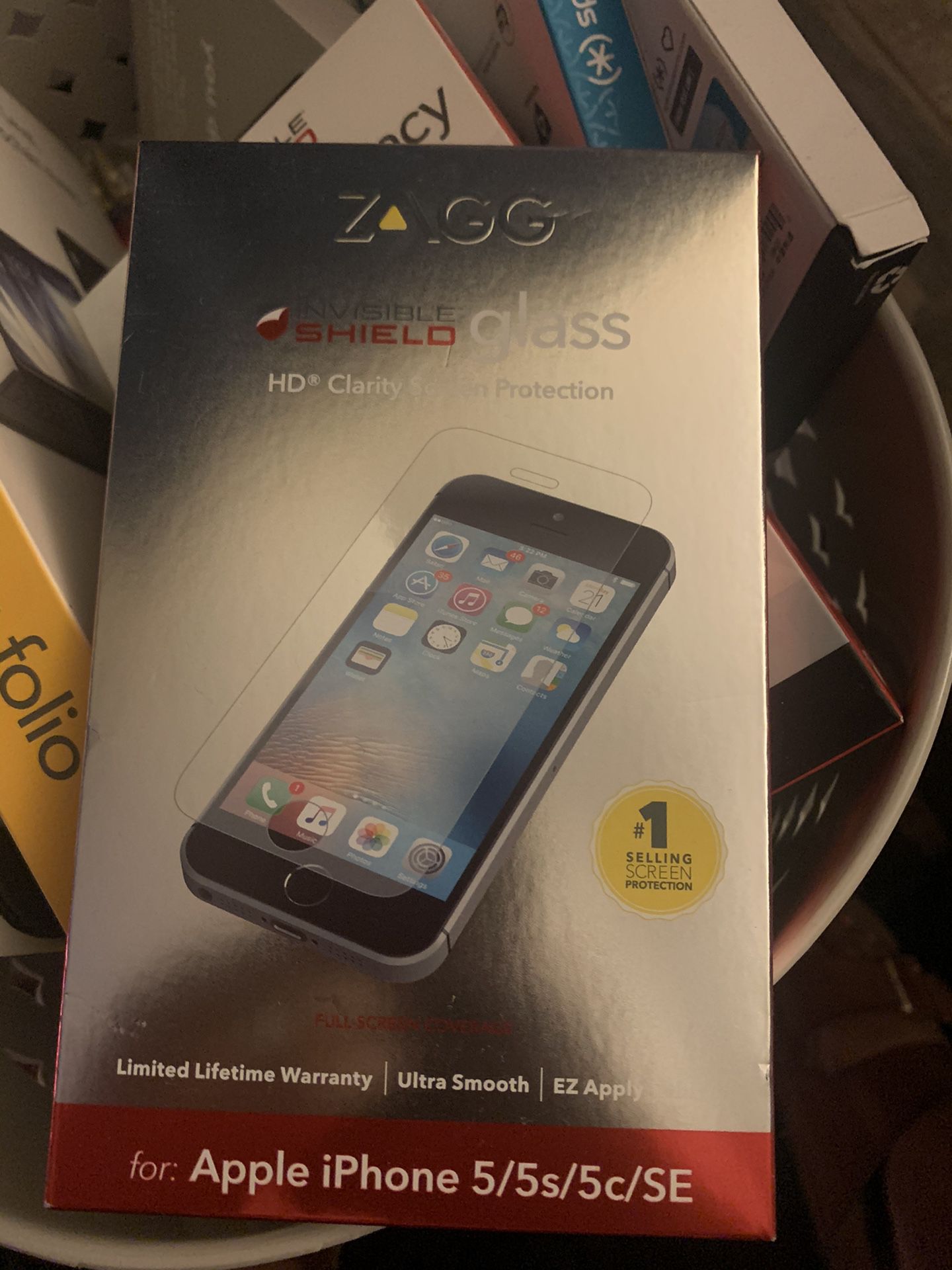 Zagg Invisible Shield Glass for IPhone 5/5s/5x/SE
