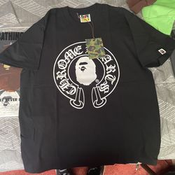 Bape X Chrome Hearts T Shirts Size M & S