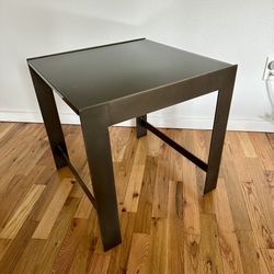 Side Table Hand Made Industrial 