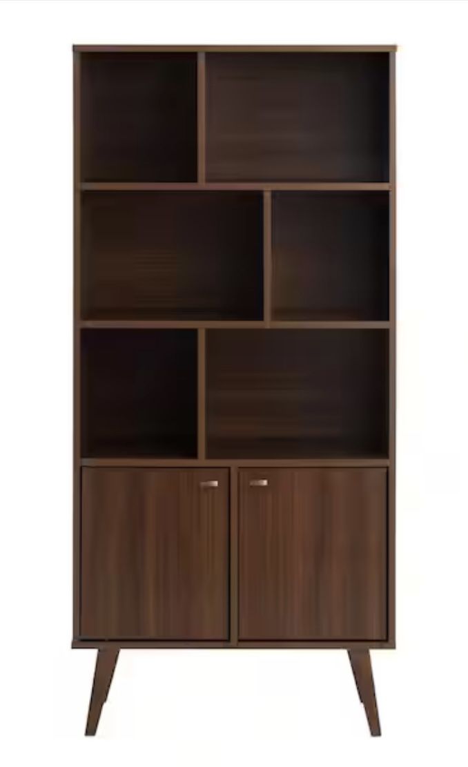 Tall Offset Bookcase For Sale