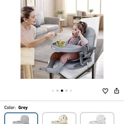 YOLEO Baby High Chair Booster Seat - Grey