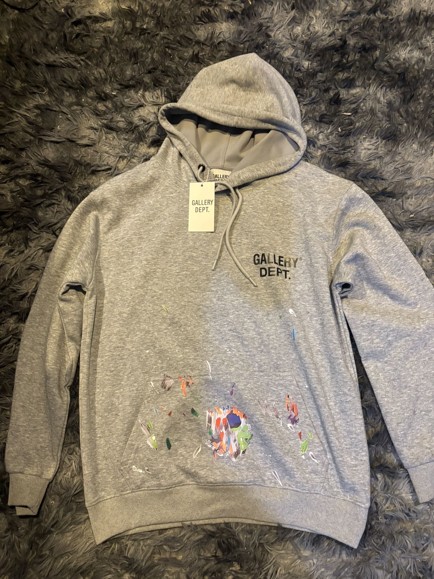 Gallery Dept. Grey Paint Hoodie