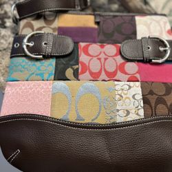Vintage Patchwork Coach Purse 
