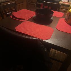 Kitchen Table Set With 4 Bar Stools