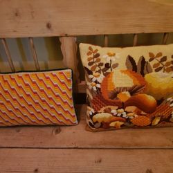 Vintage Needlepoint Pillow