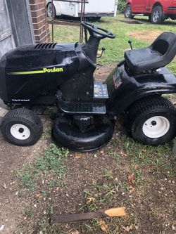 Poulan riding lawn online mower 42 inch cut