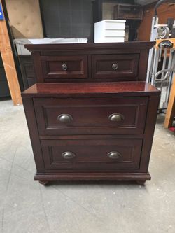 Modern Espresso Nightstand