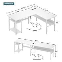 White Office Desk