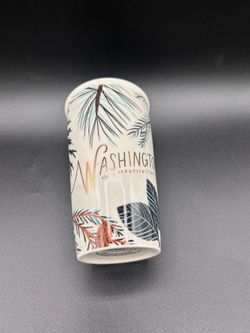 Starbucks Washington Evergreen State Ceramic Travel Seal Tumbler Mug 12 oz
