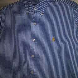Mens RALPH LAUREN POLO Dress Shirt / Excellent Condition
