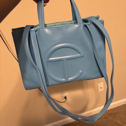 Lightly used Telfar Small Shopping Bag in Pool Blue 💙