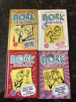 Dork Diaries books count 4 ( # 4,6,7,8 )