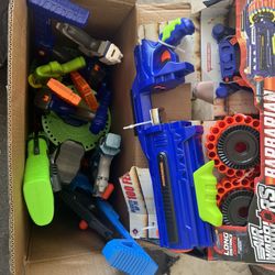 Nerf/assorted Gun Box 