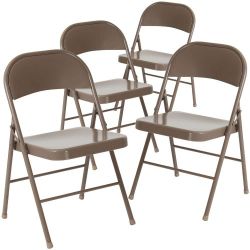 10 Metal Folding Chairs 