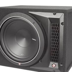 Barely Used  Rockford Fosgate 12 Inch Subwoofer In a Custom Box